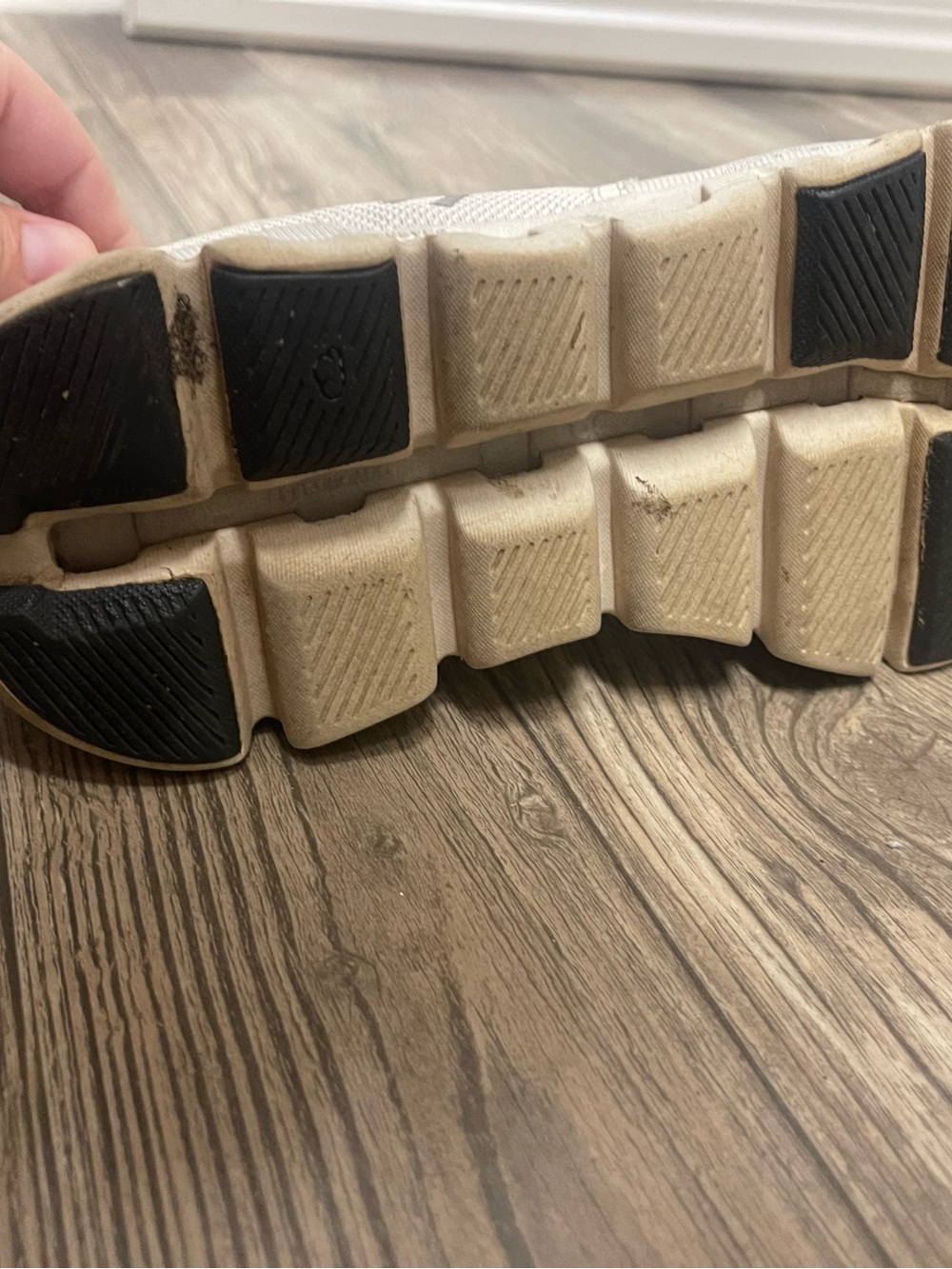 On Running Women's Cloudwhite Athletic Sneakers with Black Accents - Picture 3 of 3